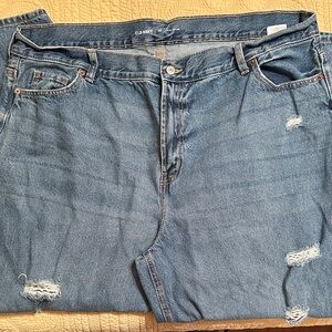 Size 20 Old Navy Extra High Ride Women’s Distressed Light Blue Jeans